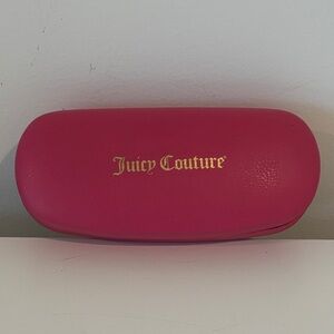 JUICY COUTURE retro hard shell sunglasses case hot pink eyeglass case